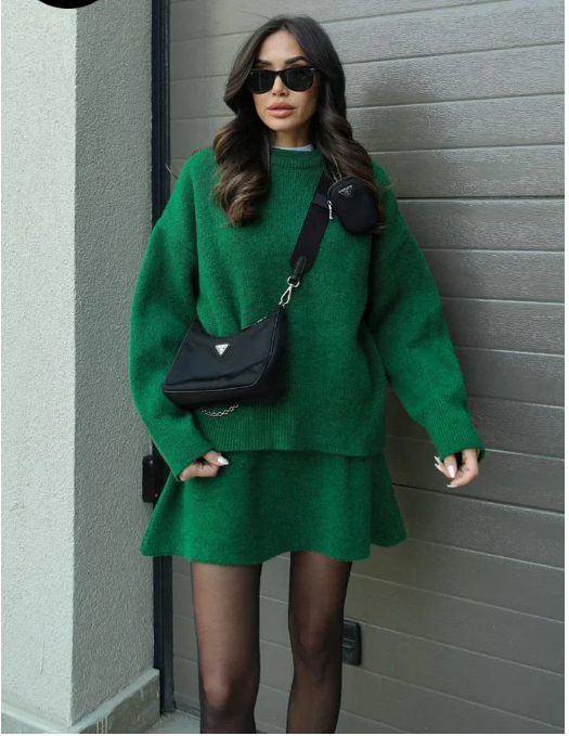 Helena - Knitted skirt Jumper (top + skirt)