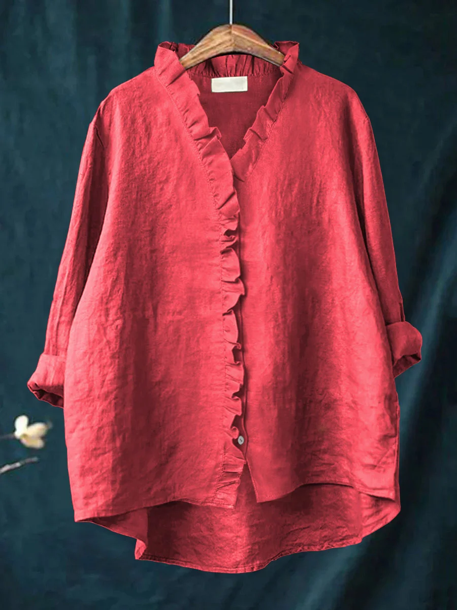 Susan | Ruffled Shirt