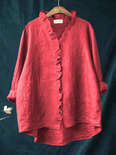 Susan | Ruffled Shirt