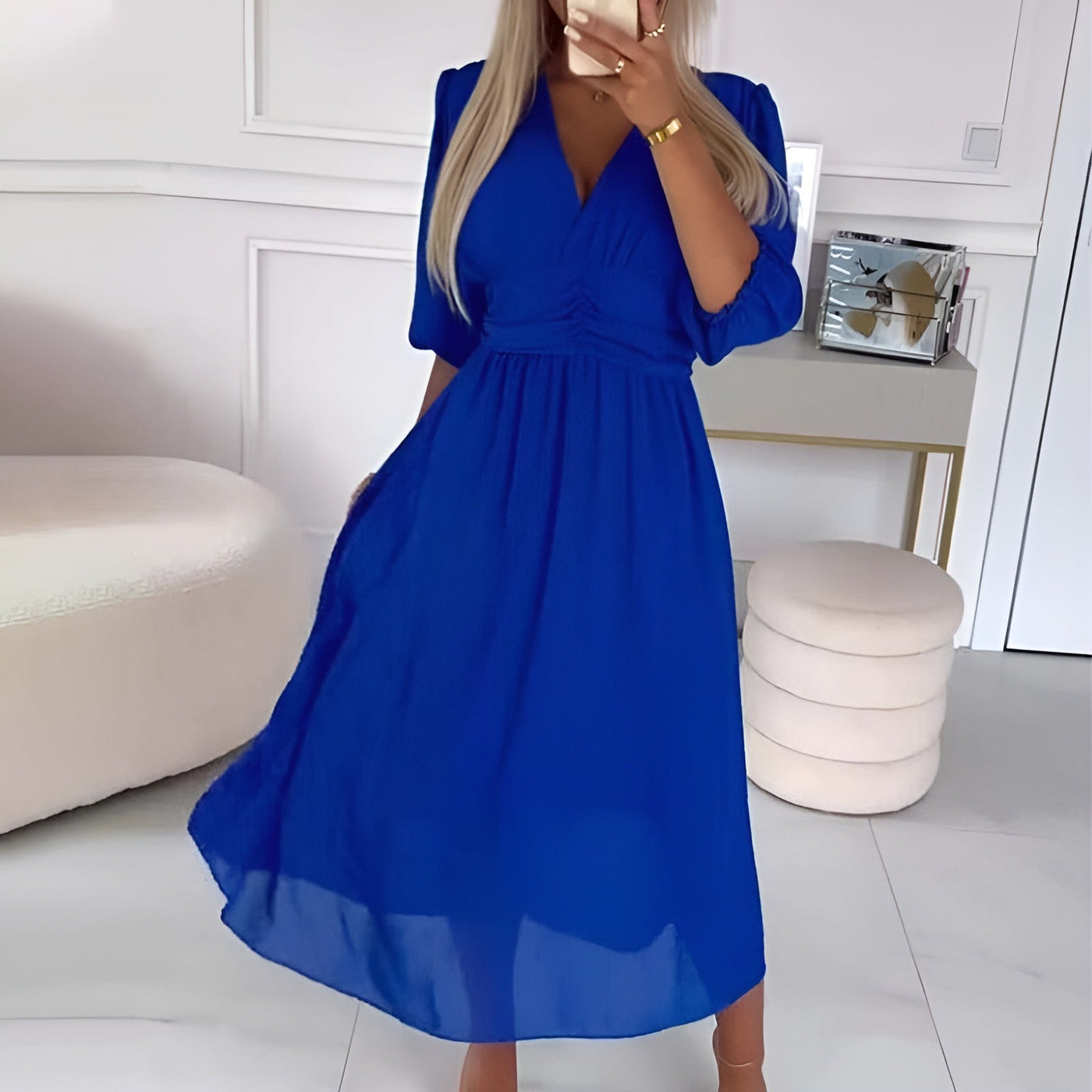 Claudine™ | Robe Légère en Chiffon Soyeux