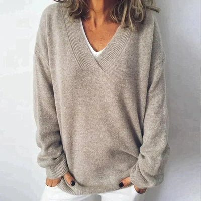 Miriam - Accogliente maglione con scollo a V