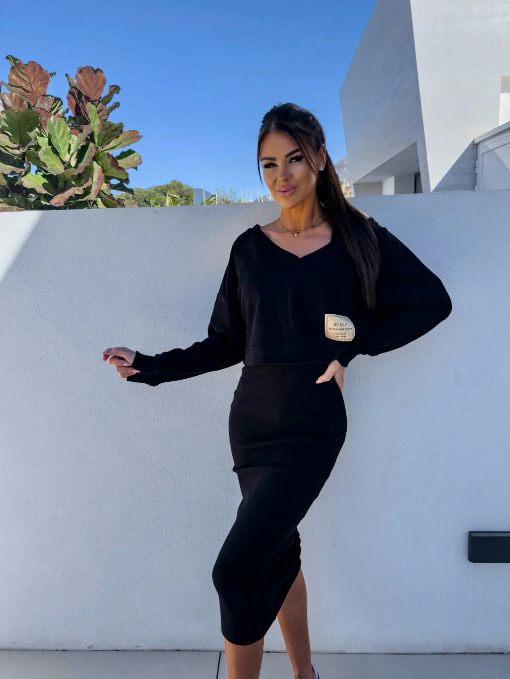 Sophie - Ensemble décontracté de sweat-shirt et robe