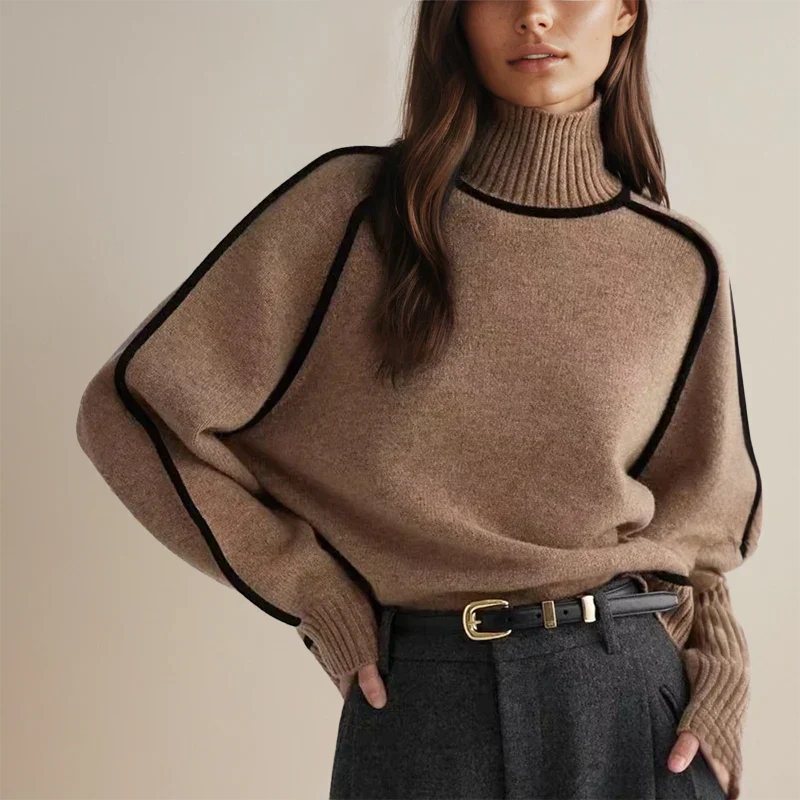 Juliette™ | Pull Chic à Col Roulé