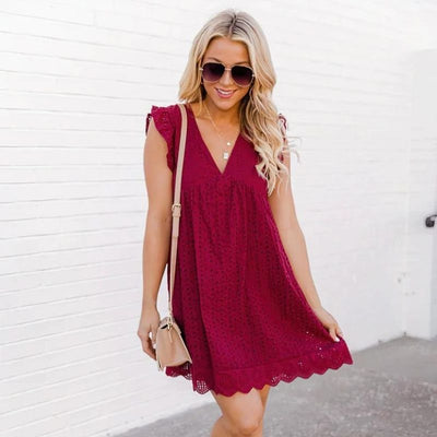 Élise | Robe d'Été en Broderie Anglaise – Légère & Élégante