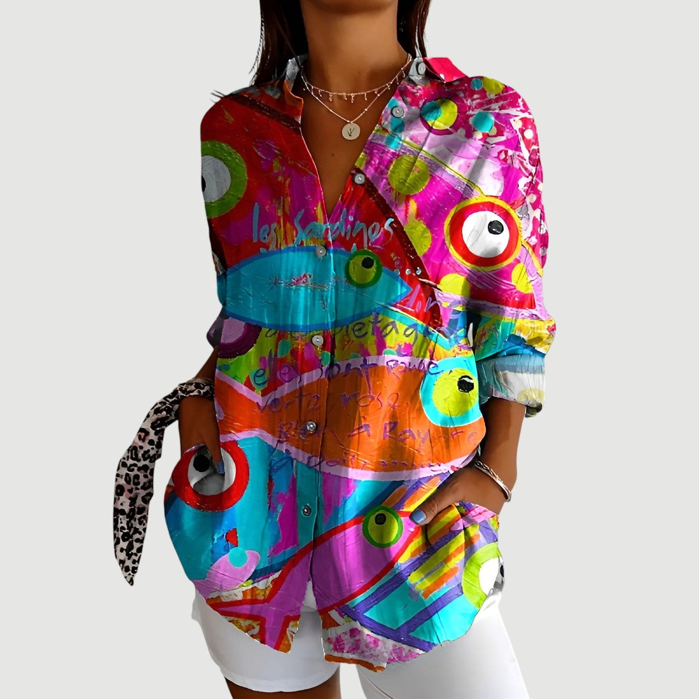 Synnøve™ | Bluse med fargerikt design