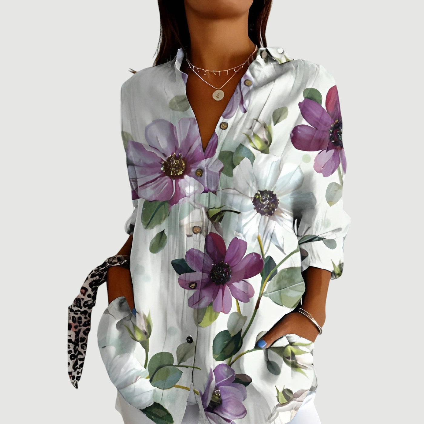 Silje™ | Bluse med fargerikt design