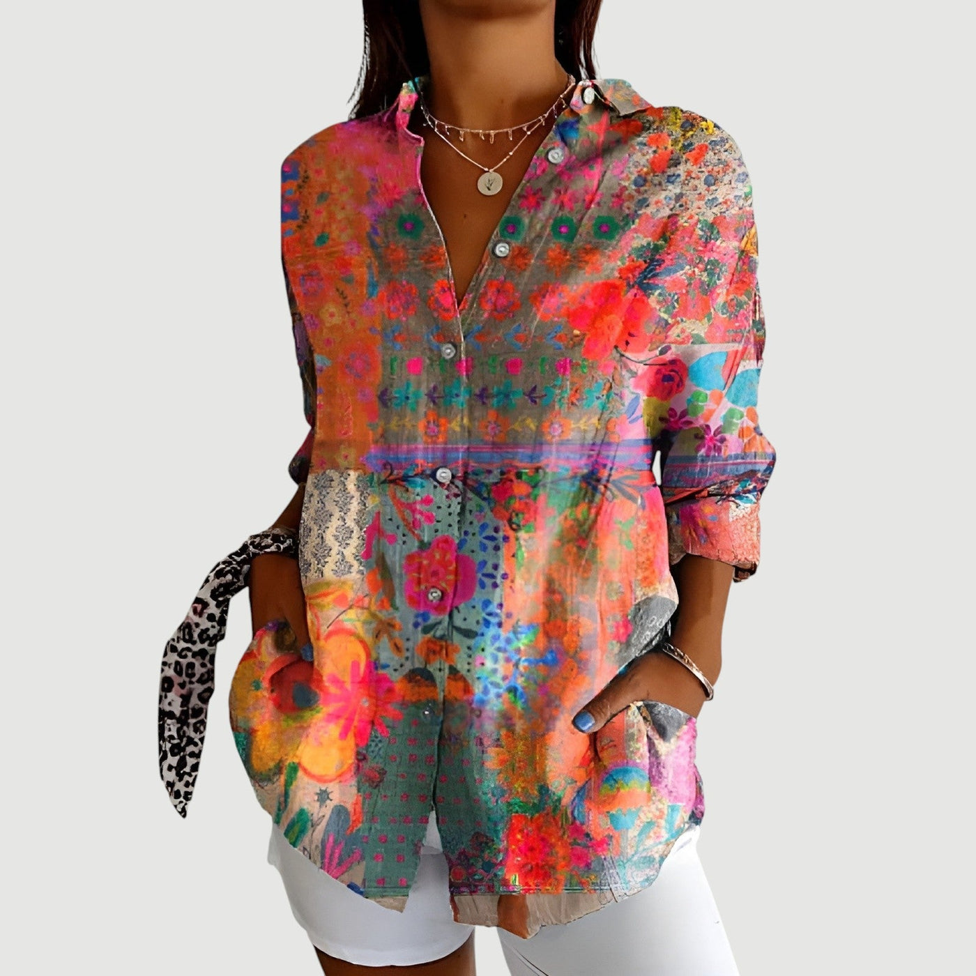 Alma™ | Bluse med fargerikt design