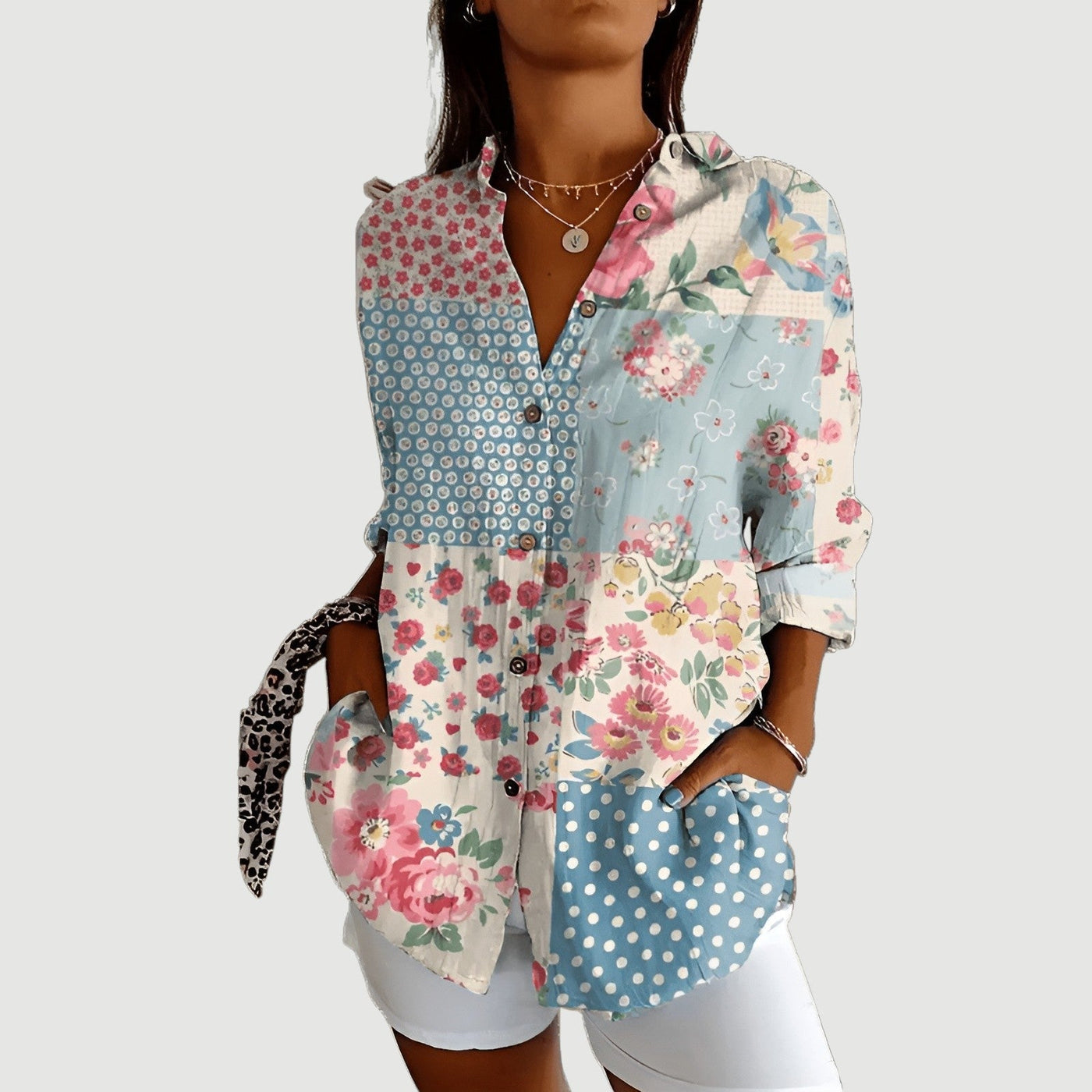 Liv™ | Bluse med fargerikt design