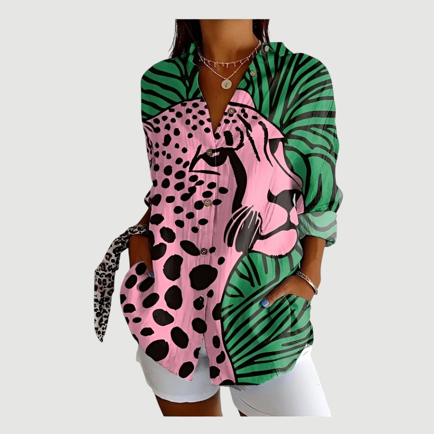 Turid™ | Bluse med fargerikt design
