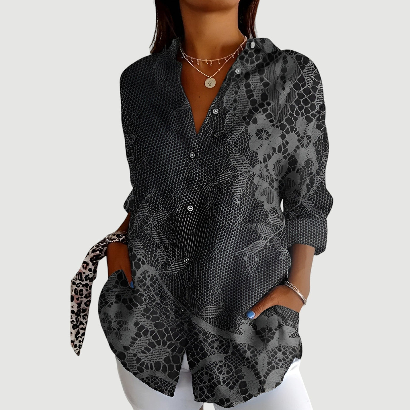 Mathilde™ | Bluse med fargerikt design