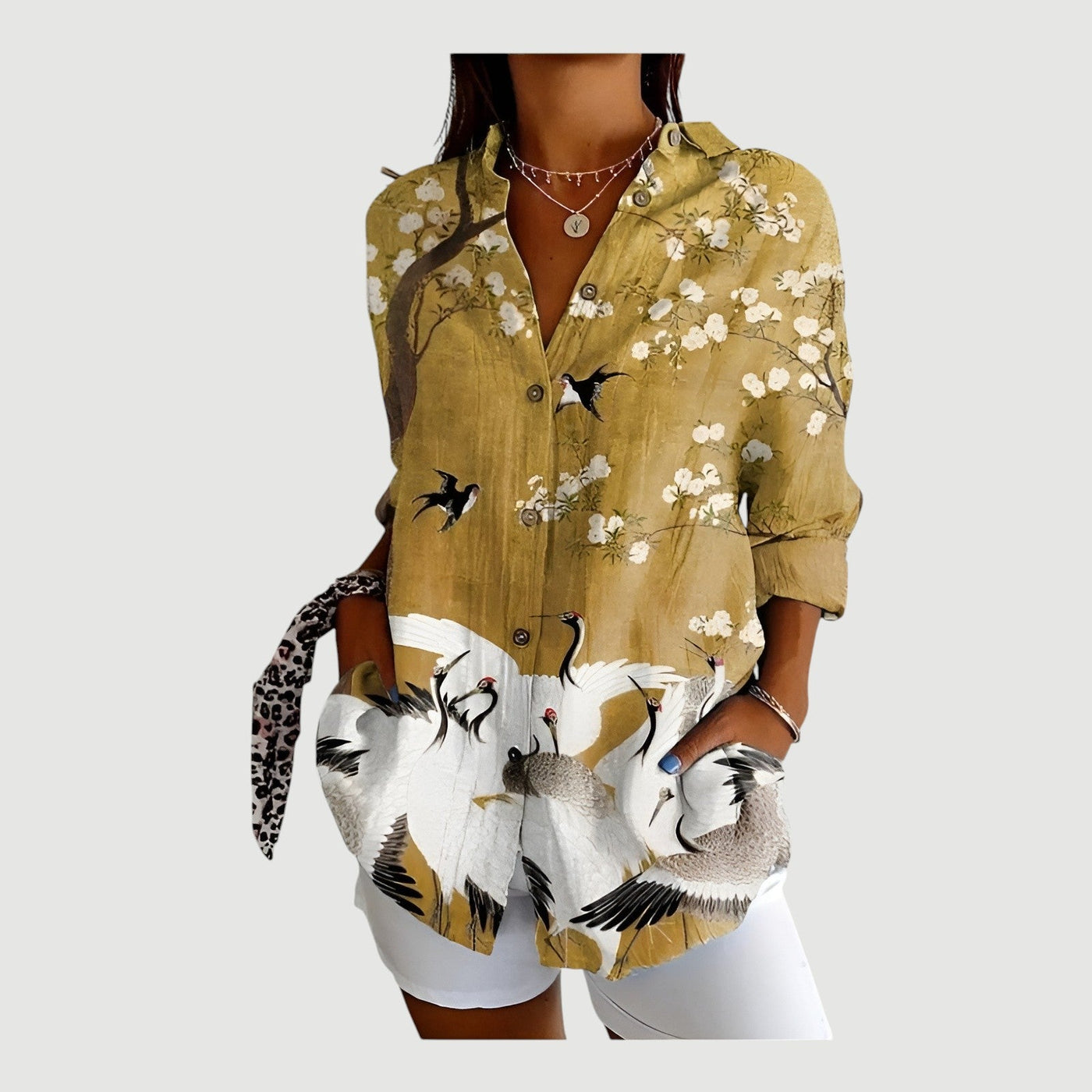 Ingeborg™ | Bluse med fargerikt design