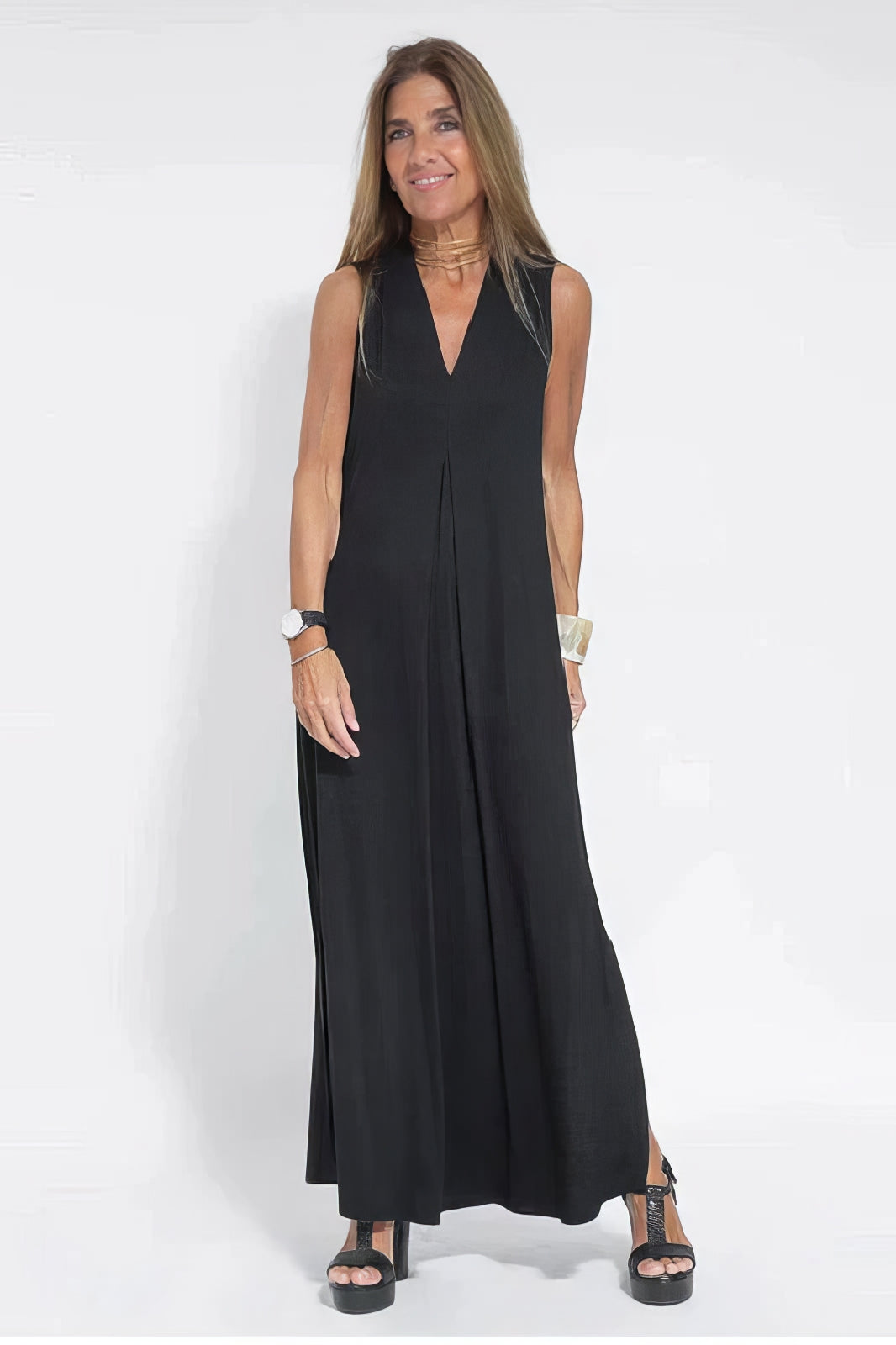 Gabrielle - Robe longue élégante + cardigan assorti OFFERT