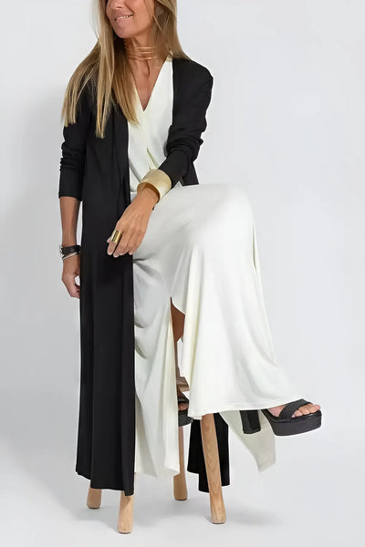 Gabrielle - Robe longue élégante + cardigan assorti OFFERT
