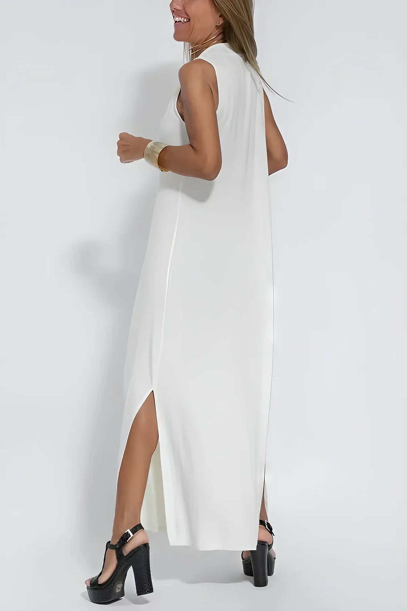 Gabrielle - Robe longue élégante + cardigan assorti OFFERT