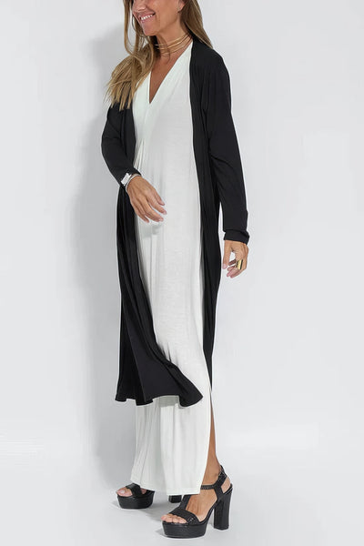 Gabrielle - Robe longue élégante + cardigan assorti OFFERT