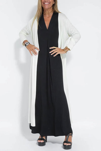 Gabrielle - Robe longue élégante + cardigan assorti OFFERT