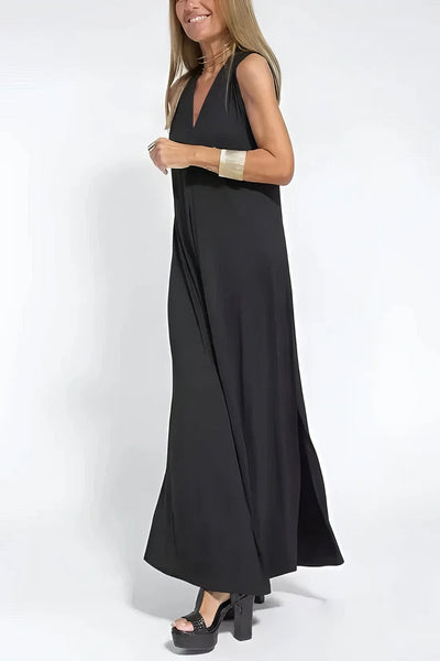 Gabrielle - Robe longue élégante + cardigan assorti OFFERT